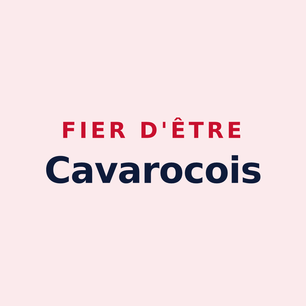 Magnet « Fier d'être Cavarocois » — design pour Chevroches