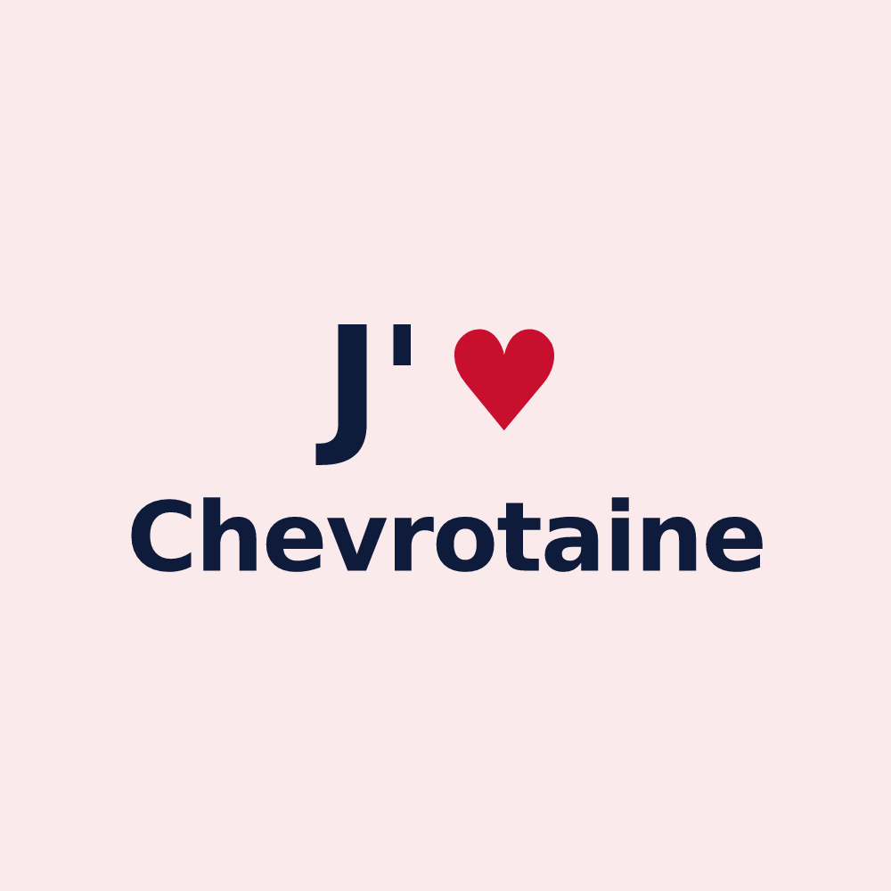 Magnet personnalisé Chevrotaine — design J'aime Chevrotaine