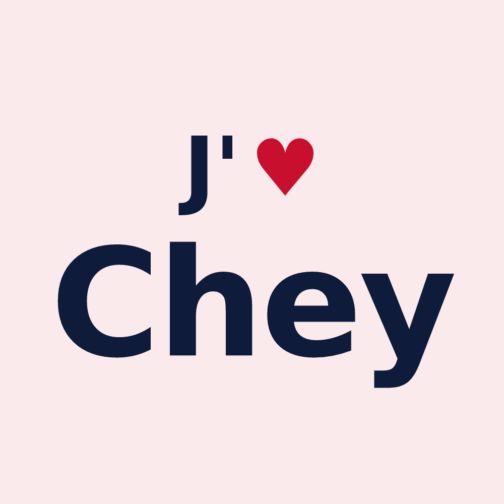 Magnet personnalisé Chey — design J'aime Chey