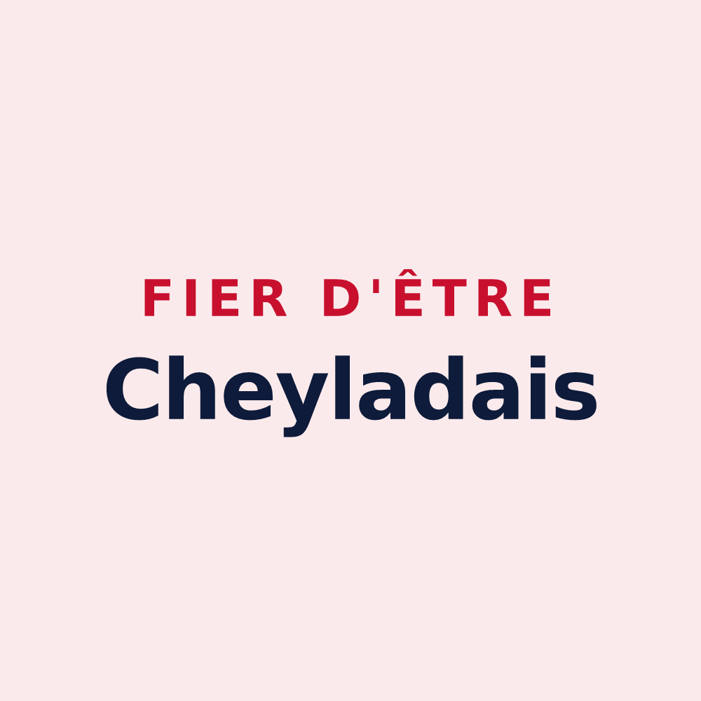Magnet « Fier d'être Cheyladais » — design pour Cheylade