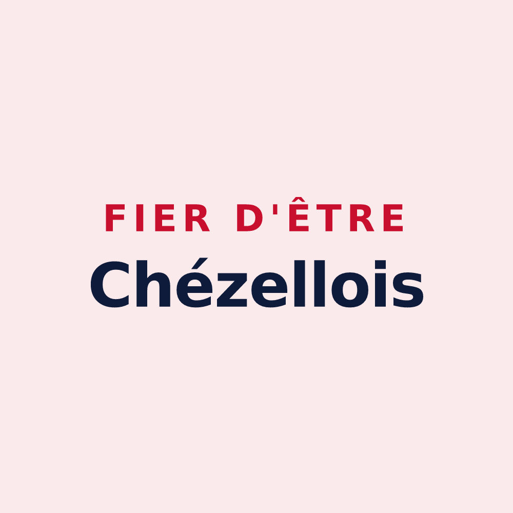 Magnet « Fier d'être Chézellois » — design pour Chezelles