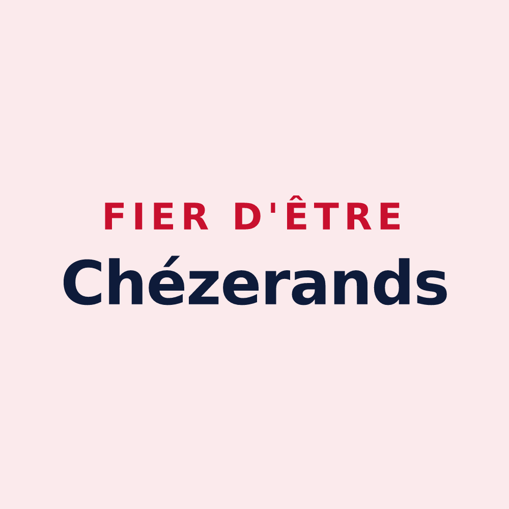 Magnet « Fier d'être Chézerands » — design pour Chézery-Forens
