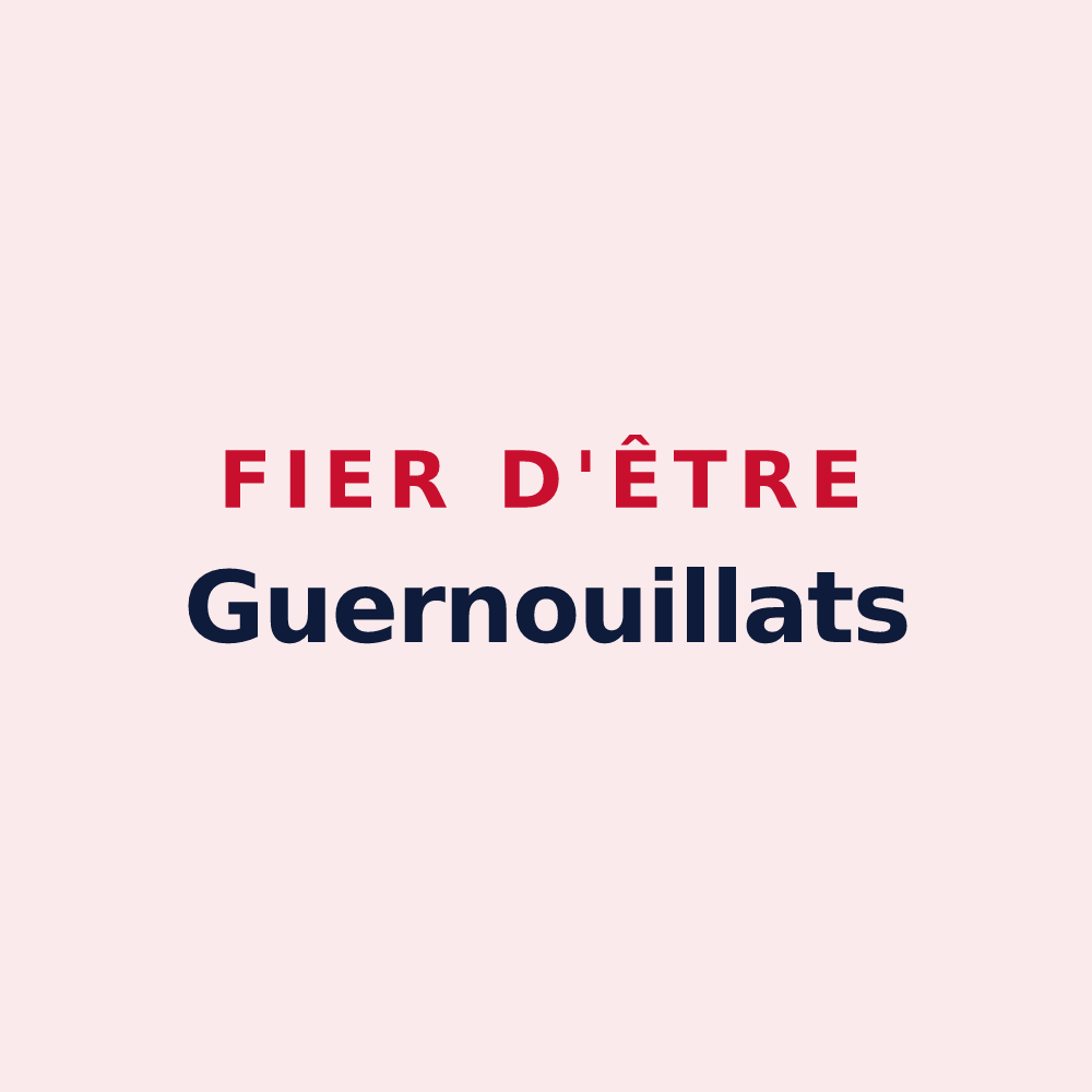 Magnet « Fier d'être Guernouillats » — design pour Chézy-sur-Marne