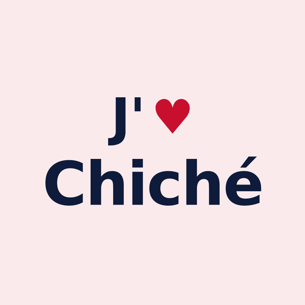 Magnet personnalisé Chiché — design J'aime Chiché