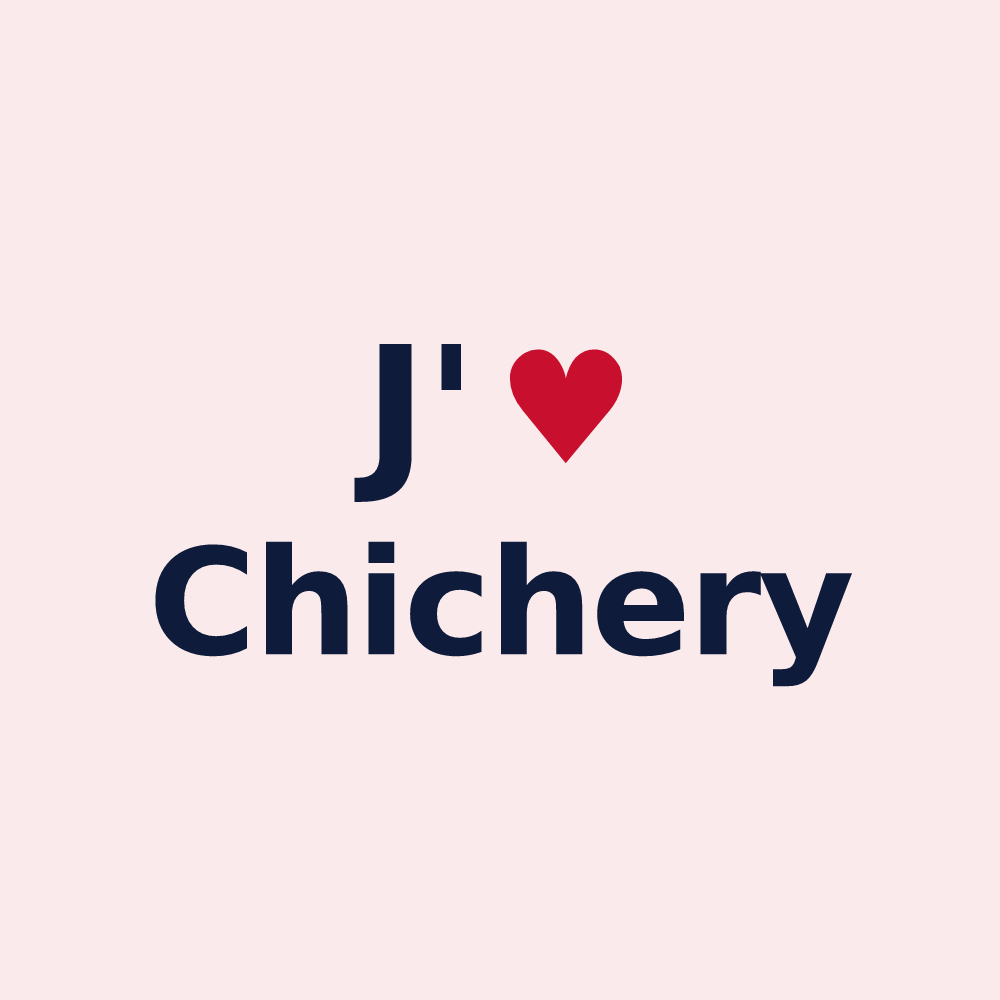 Magnet personnalisé Chichery — design J'aime Chichery