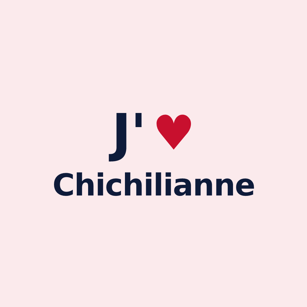 Magnet personnalisé Chichilianne — design J'aime Chichilianne
