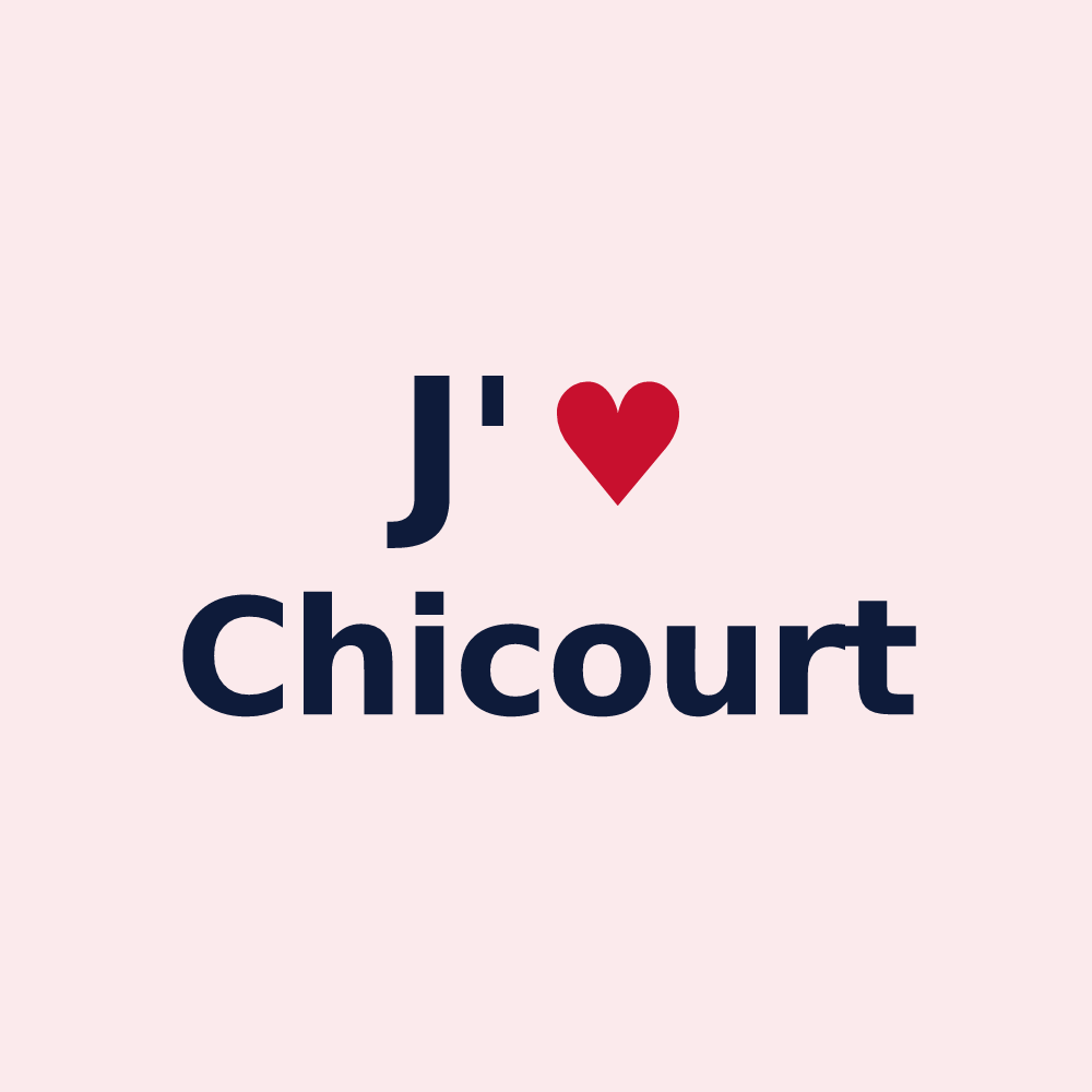 Magnet personnalisé Chicourt — design J'aime Chicourt