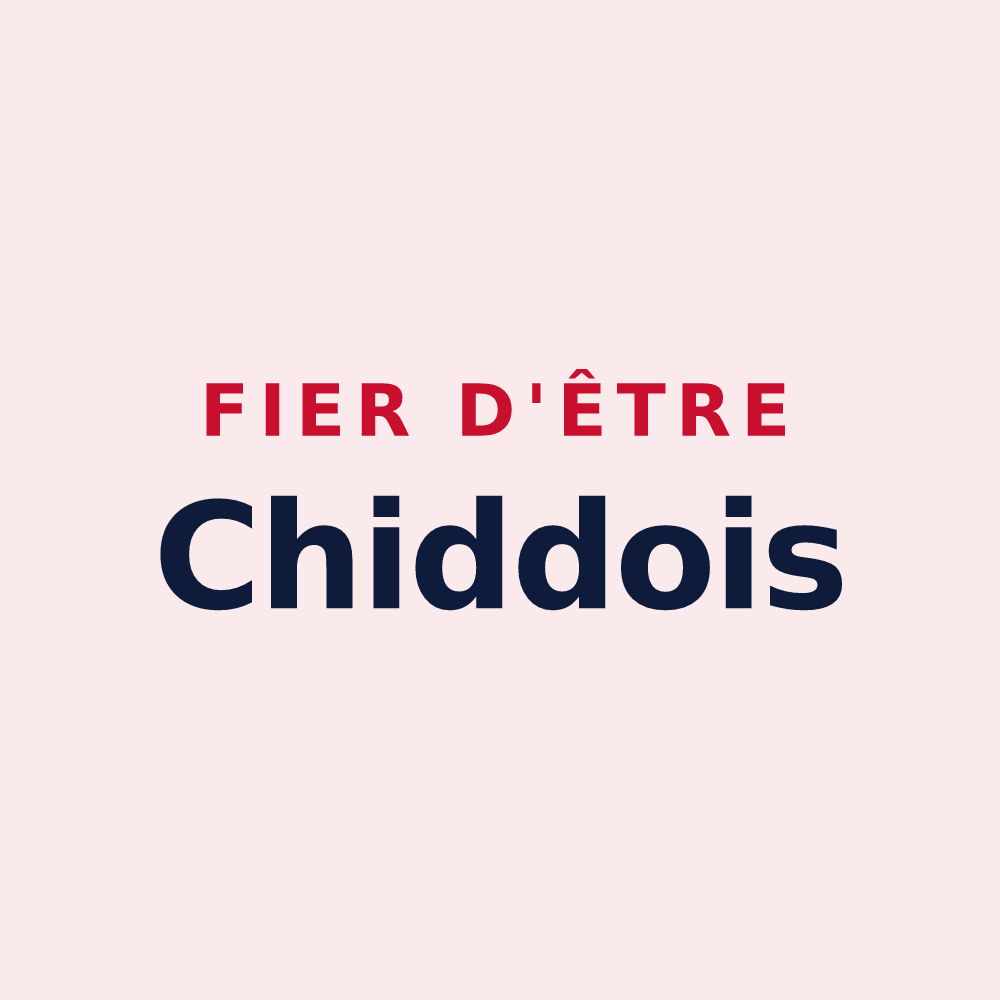 Magnet « Fier d'être Chiddois » — design pour Chiddes