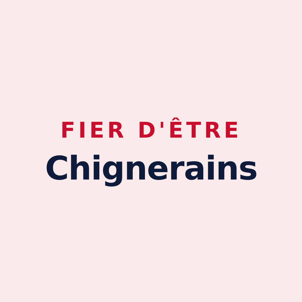 Magnet « Fier d'être Chignerains » — design pour Chignin