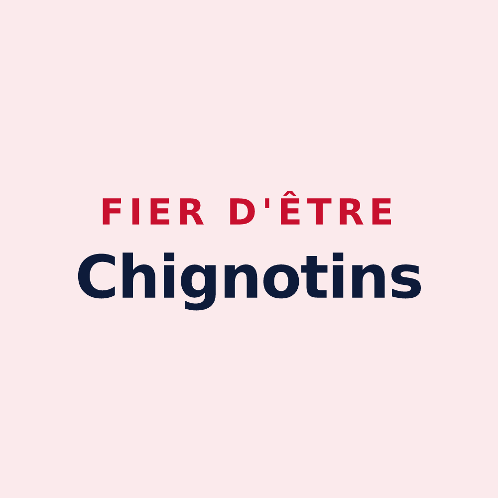 Magnet « Fier d'être Chignotins » — design pour Chigny-les-Roses