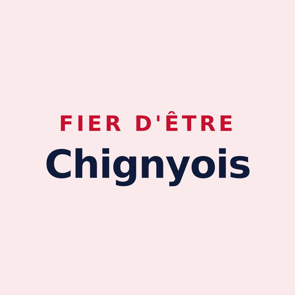 Magnet « Fier d'être Chignyois » — design pour Chigny