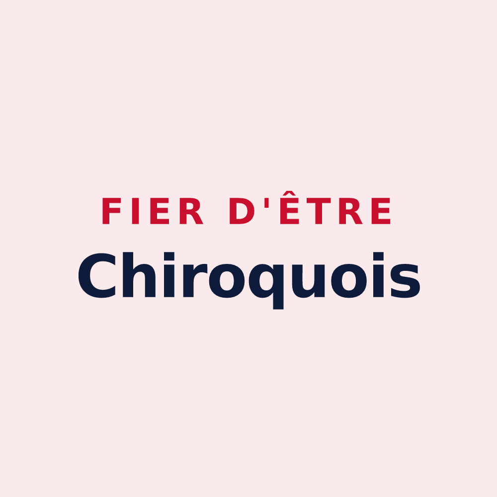 Magnet « Fier d'être Chiroquois » — design pour Chilly-Mazarin