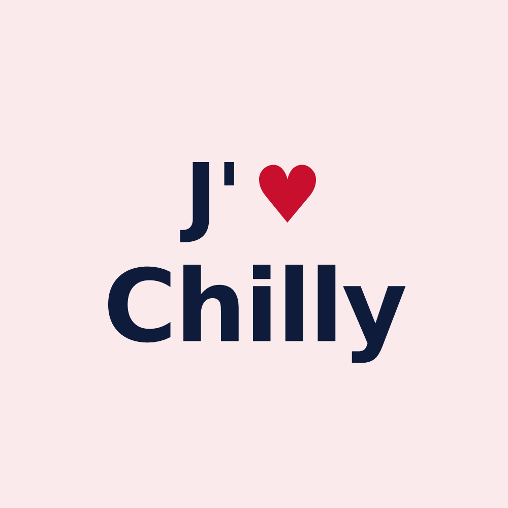Magnet personnalisé Chilly — design J'aime Chilly