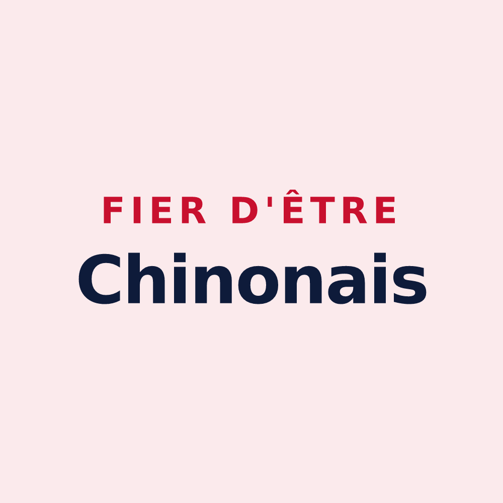 Magnet « Fier d'être Chinonais » — design pour Chinon