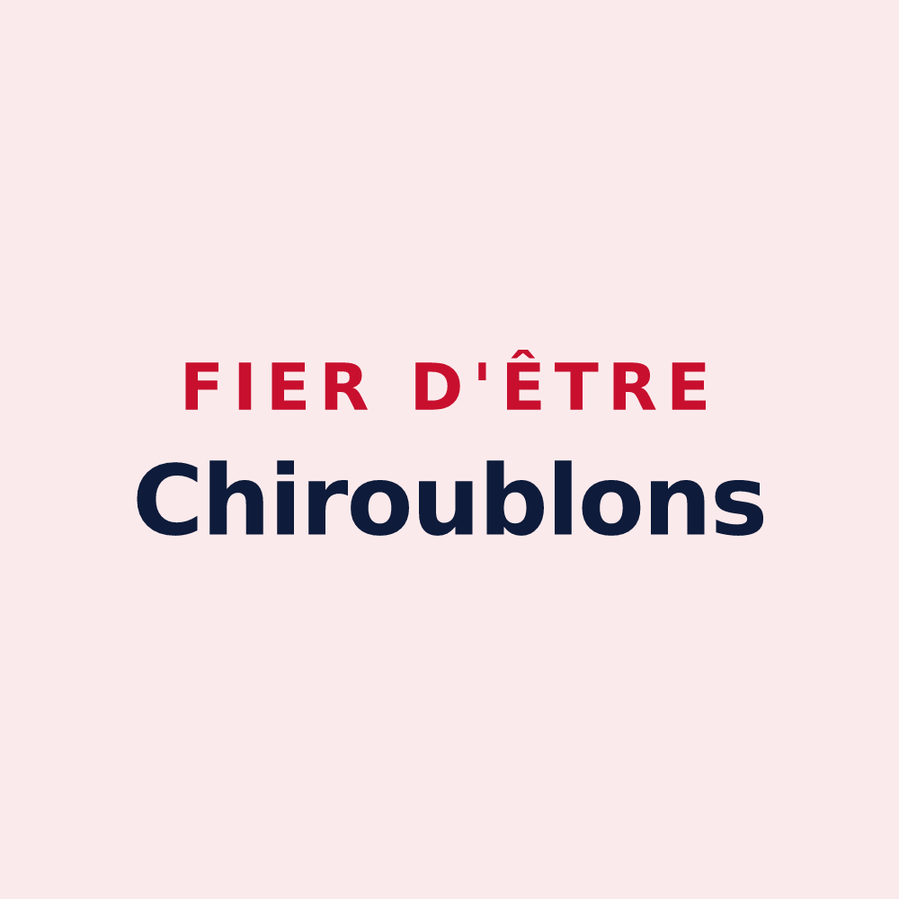 Magnet « Fier d'être Chiroublons » — design pour Chiroubles