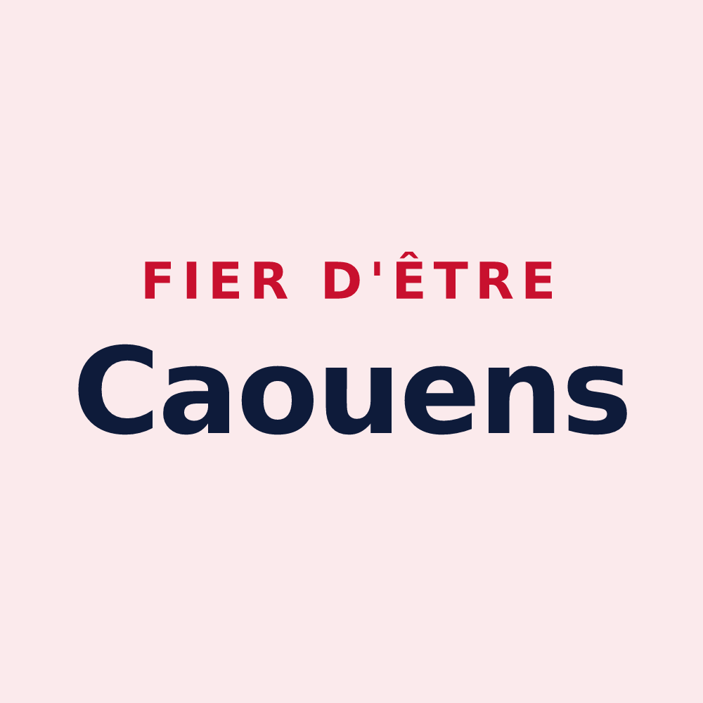 Magnet « Fier d'être Caouens » — design pour Chiry-Ourscamp