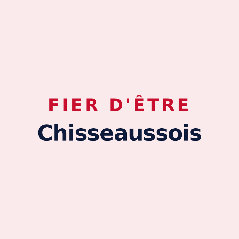 Magnet « Fier d'être Chisseaussois » — design pour Chisseaux