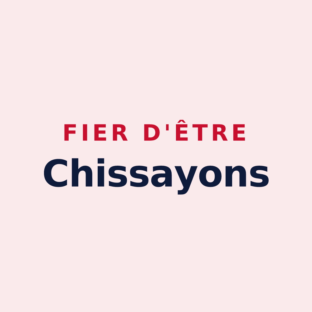 Magnet « Fier d'être Chissayons » — design pour Chissey-lès-Mâcon