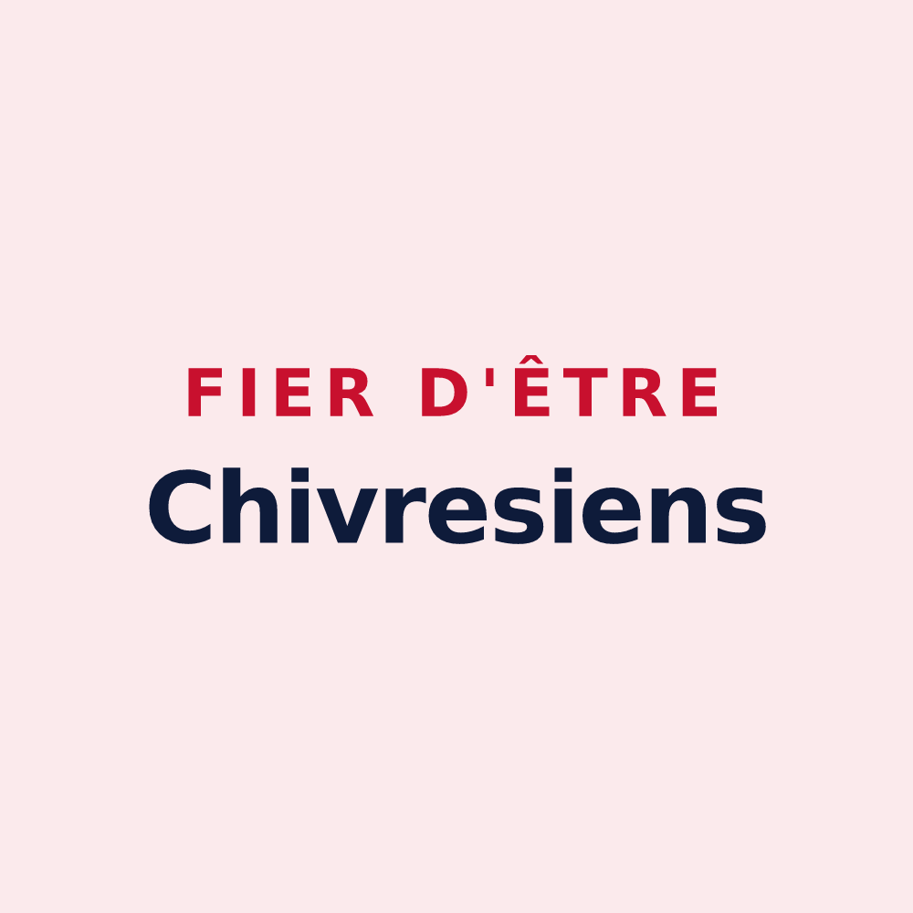Magnet « Fier d'être Chivresiens » — design pour Chivres-en-Laonnois