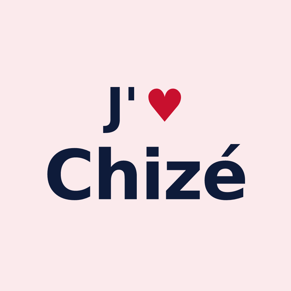 Magnet personnalisé Chizé — design J'aime Chizé