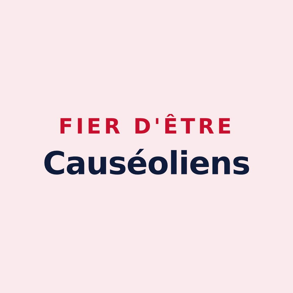 Magnet « Fier d'être Causéoliens » — design pour Choiseul