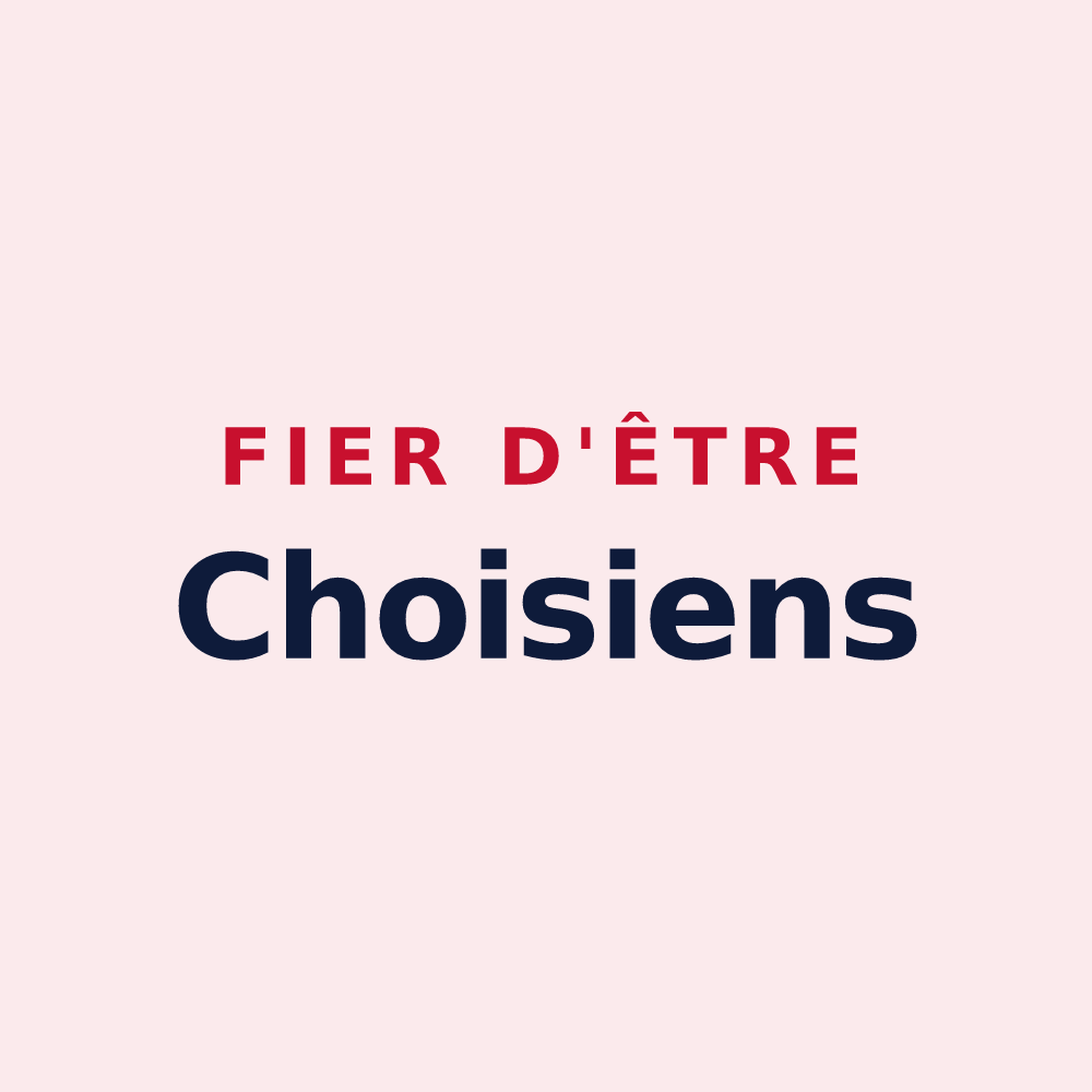 Magnet « Fier d'être Choisiens » — design pour Choisy-la-Victoire