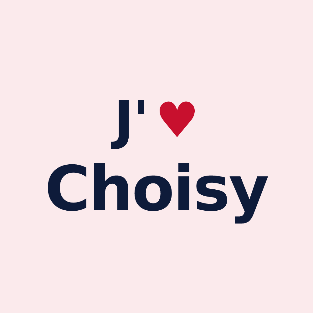 Magnet personnalisé Choisy — design J'aime Choisy