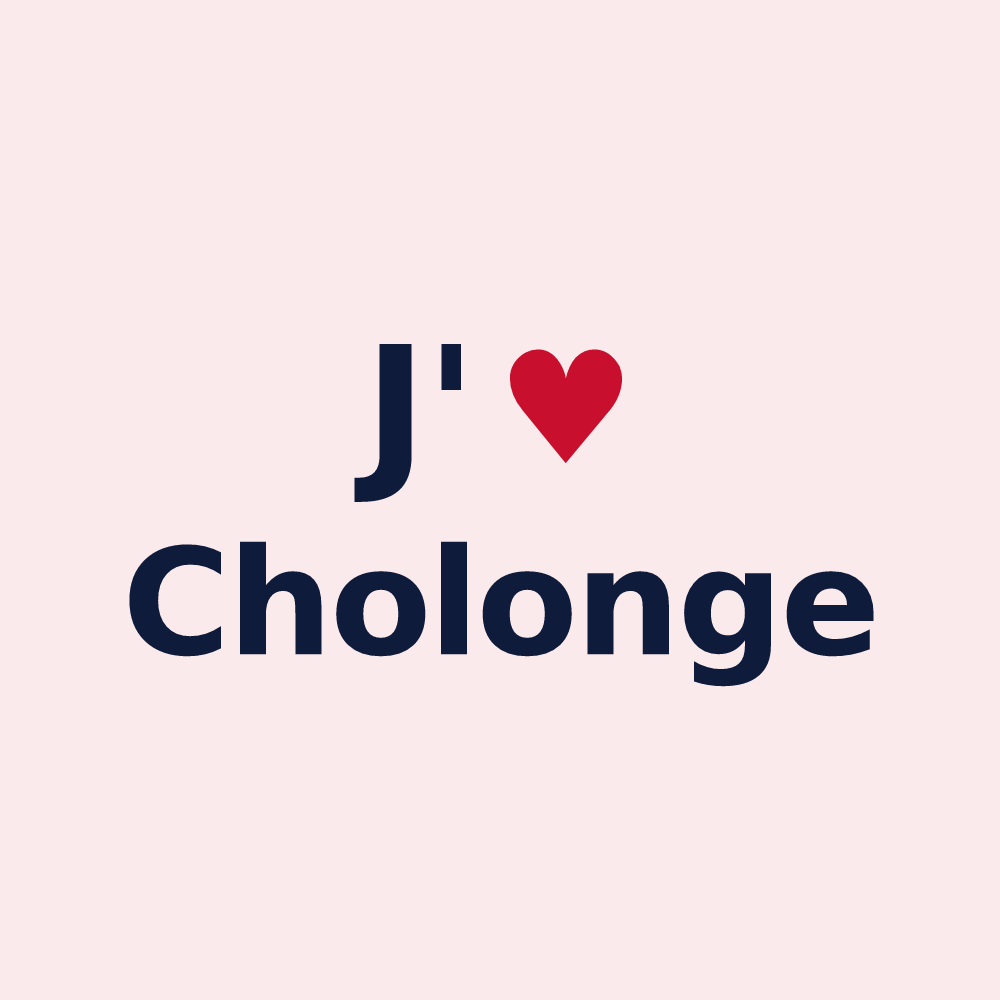 Magnet personnalisé Cholonge — design J'aime Cholonge