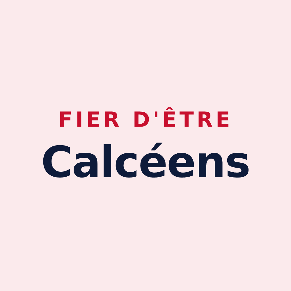 Magnet « Fier d'être Calcéens » — design pour Chooz