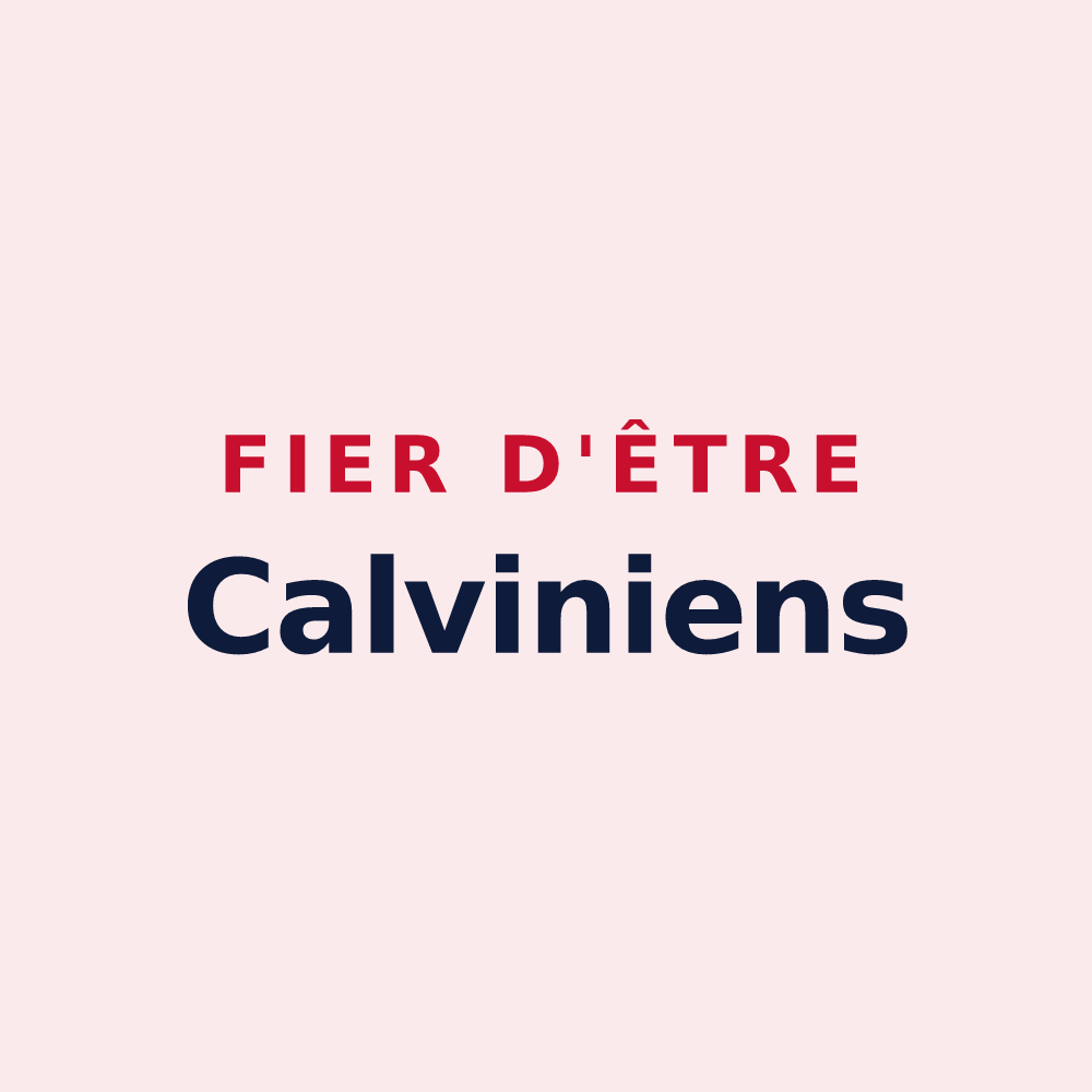 Magnet « Fier d'être Calviniens » — design pour Chouvigny
