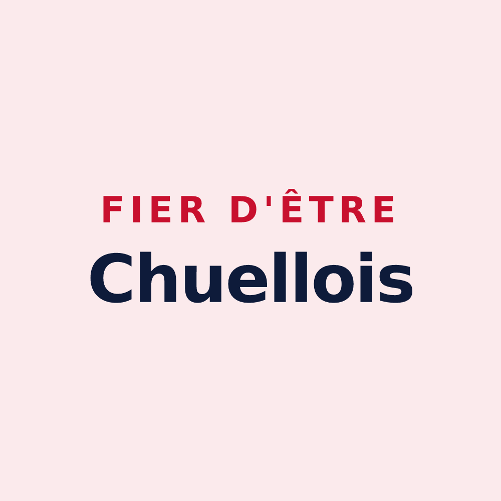 Magnet « Fier d'être Chuellois » — design pour Chuelles