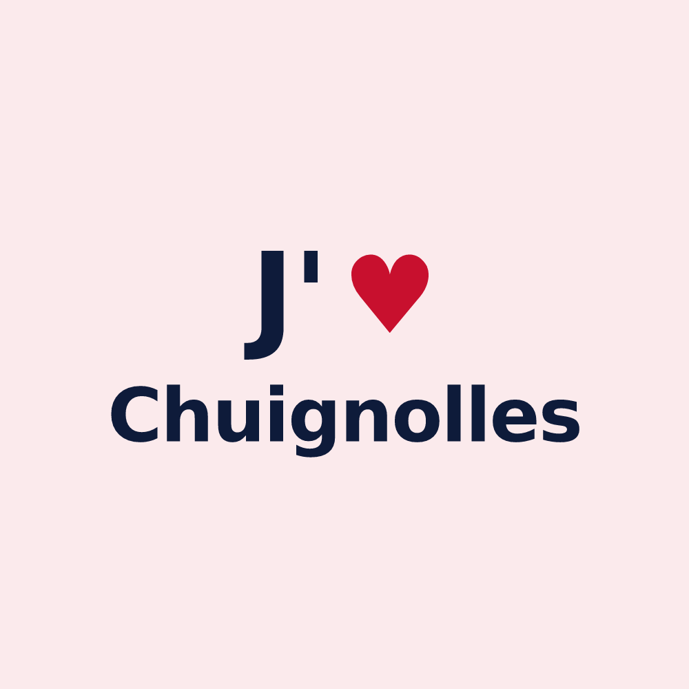 Magnet personnalisé Chuignolles — design J'aime Chuignolles