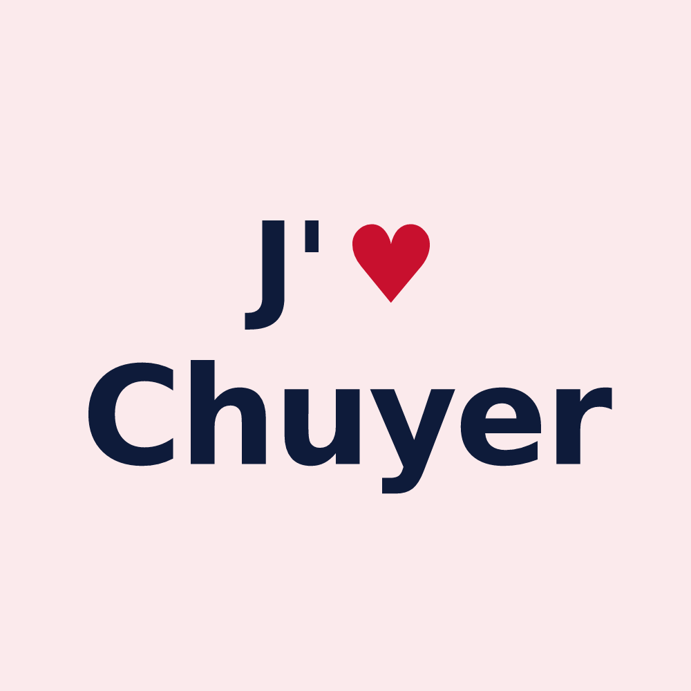 Magnet personnalisé Chuyer — design J'aime Chuyer