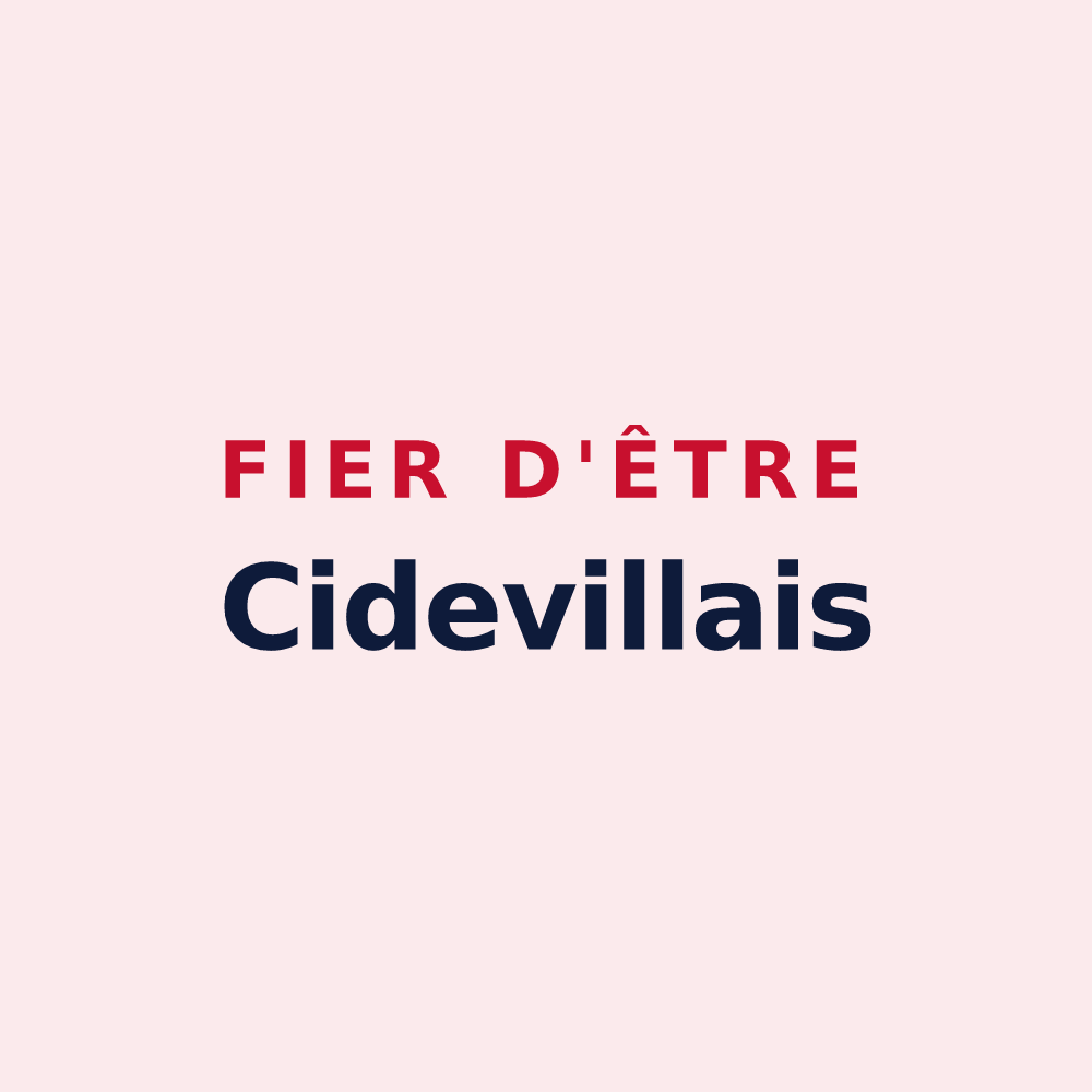 Magnet « Fier d'être Cidevillais » — design pour Cideville