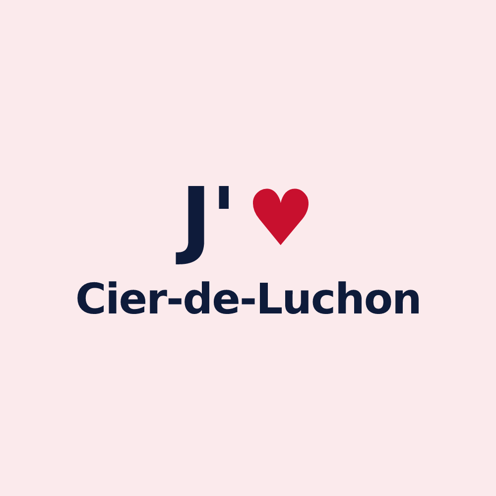 Magnet personnalisé Cier-de-Luchon — design J'aime Cier-de-Luchon