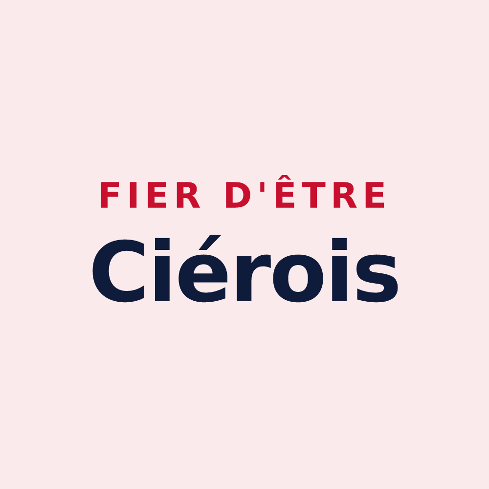 Magnet « Fier d'être Ciérois » — design pour Cier-de-Rivière