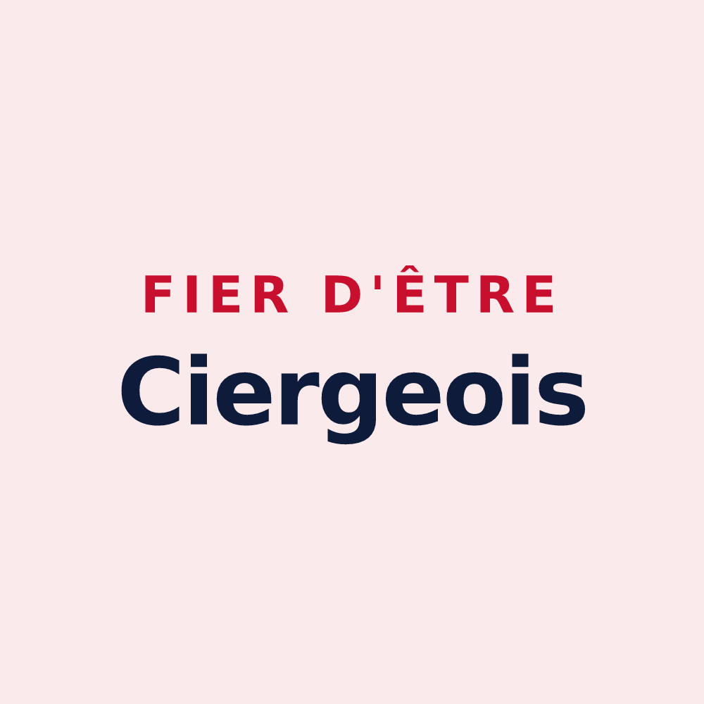 Magnet « Fier d'être Ciergeois » — design pour Cierges-sous-Montfaucon