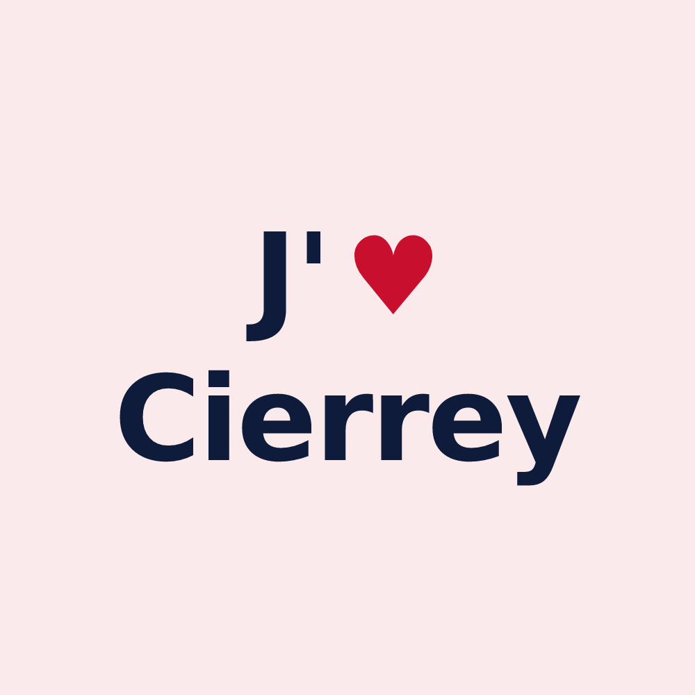 Magnet personnalisé Cierrey — design J'aime Cierrey