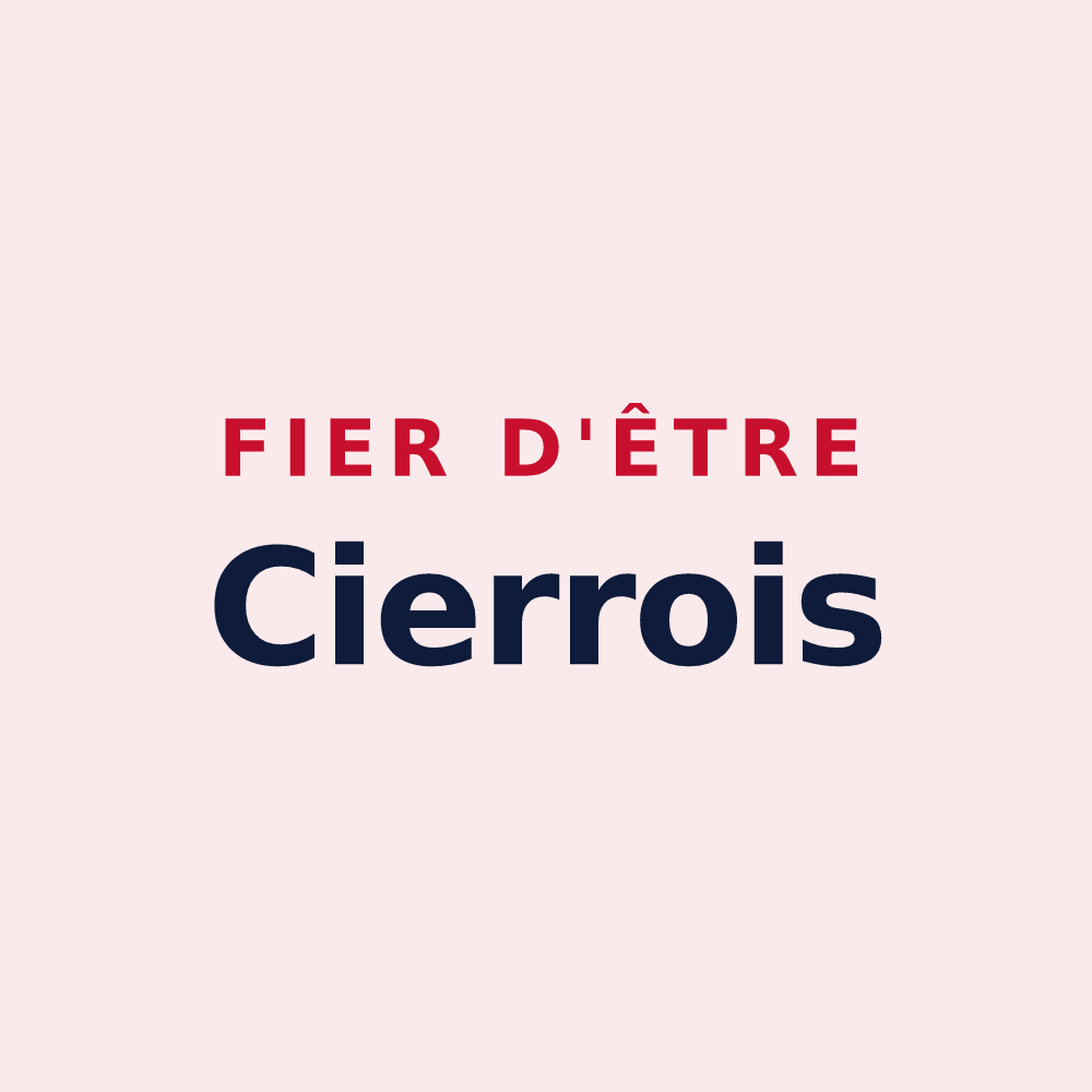 Magnet « Fier d'être Cierrois » — design pour Cierrey