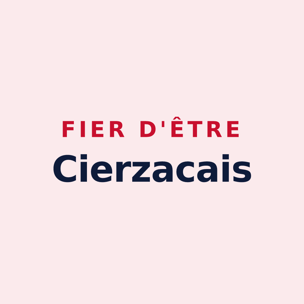 Magnet « Fier d'être Cierzacais » — design pour Cierzac