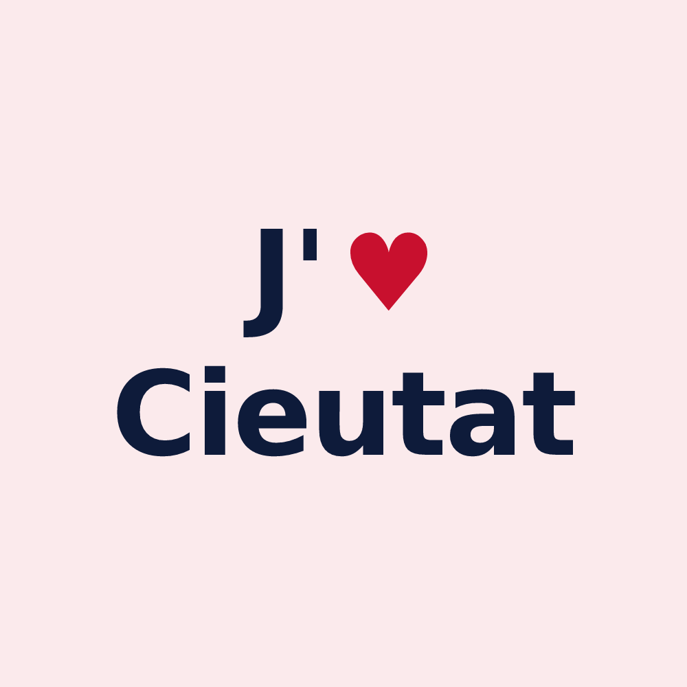 Magnet personnalisé Cieutat — design J'aime Cieutat