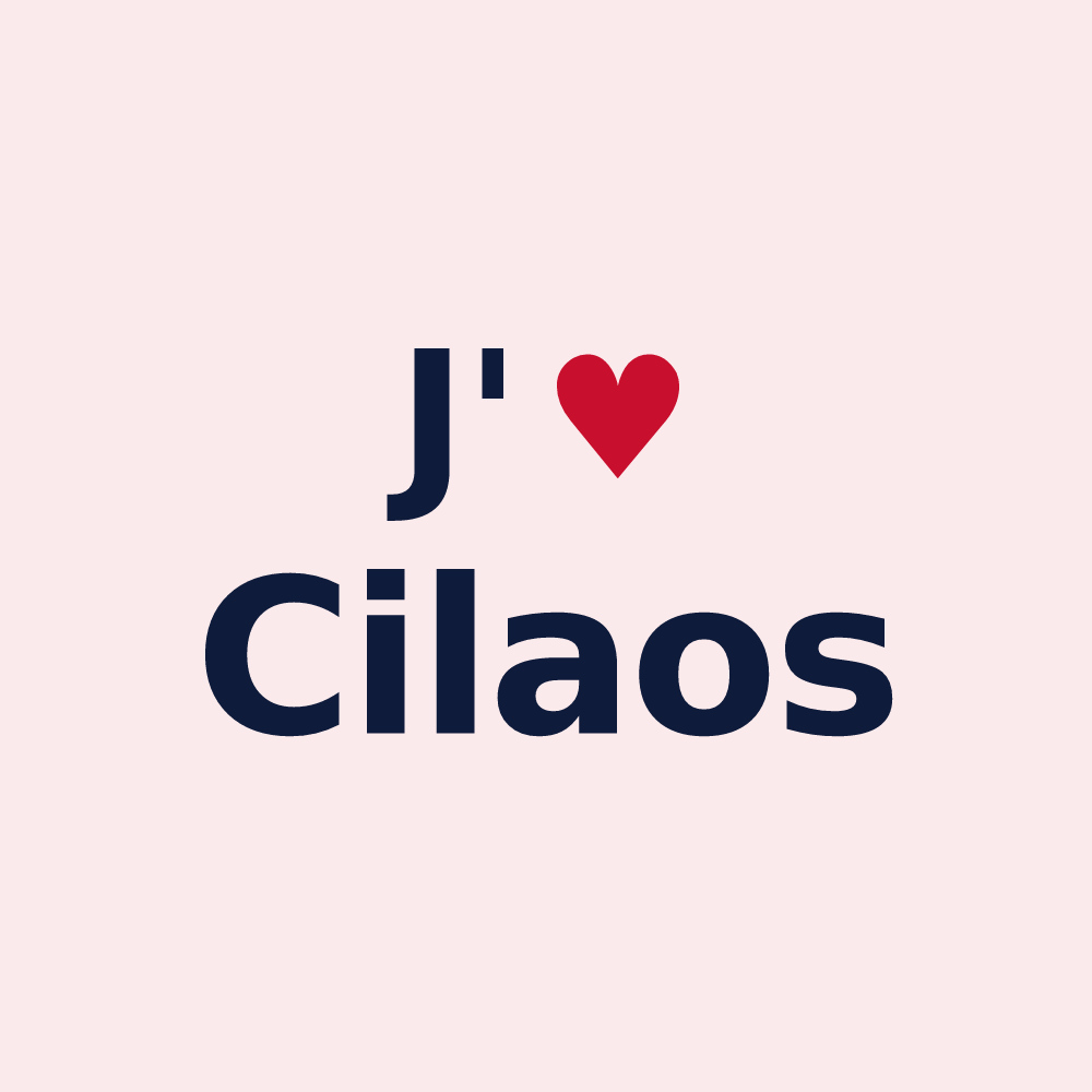 Magnet personnalisé Cilaos — design J'aime Cilaos