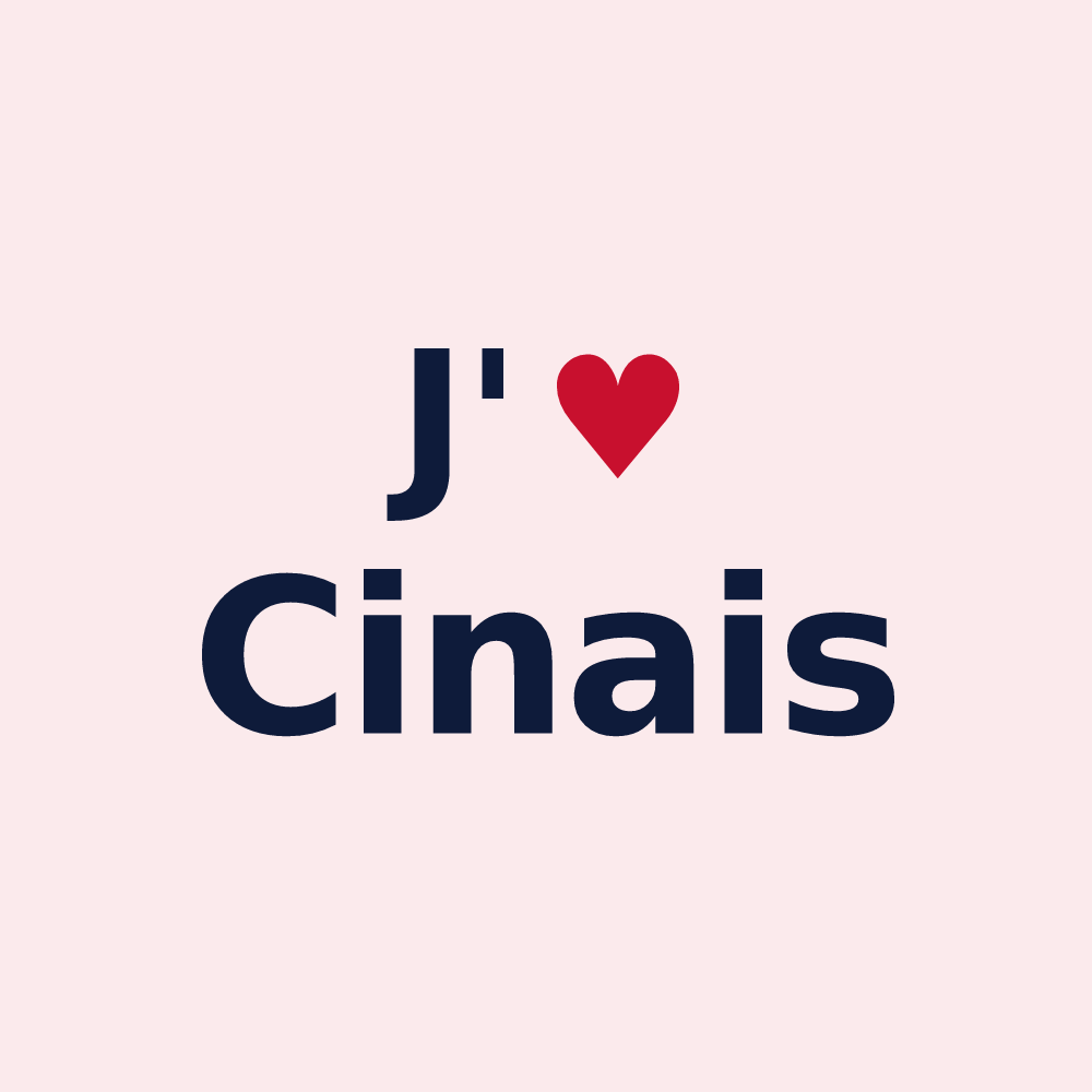 Magnet personnalisé Cinais — design J'aime Cinais
