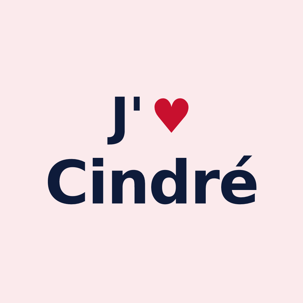 Magnet personnalisé Cindré — design J'aime Cindré