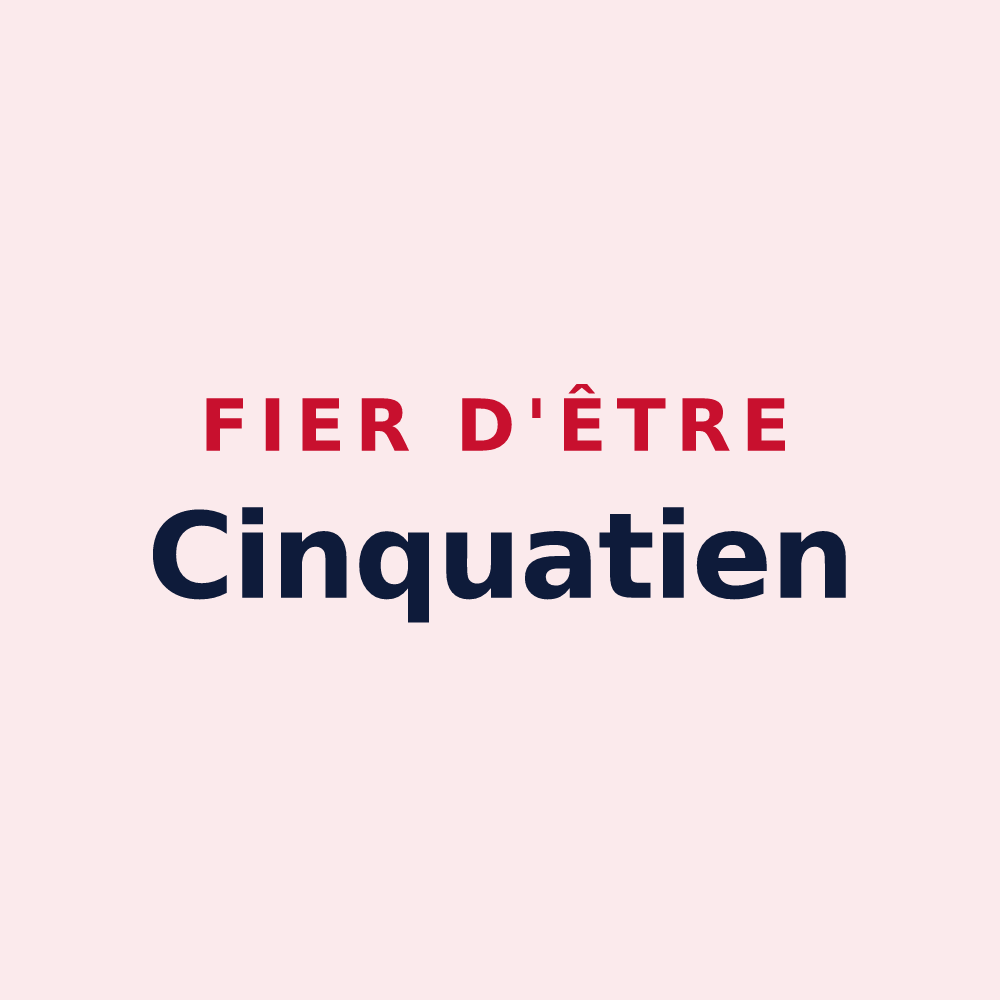 Magnet « Fier d'être Cinquatien » — design pour Cinqueux