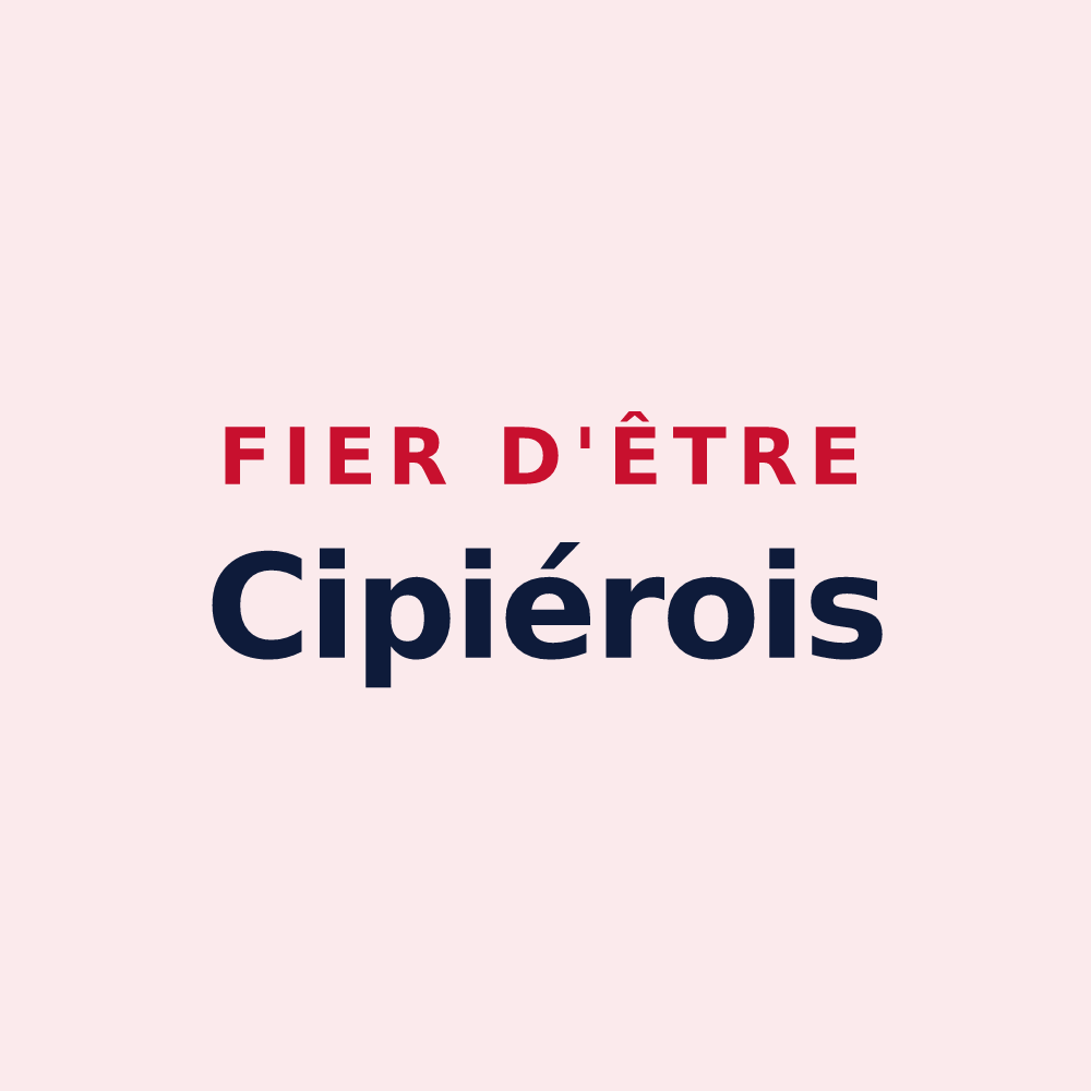 Magnet « Fier d'être Cipiérois » — design pour Cipières