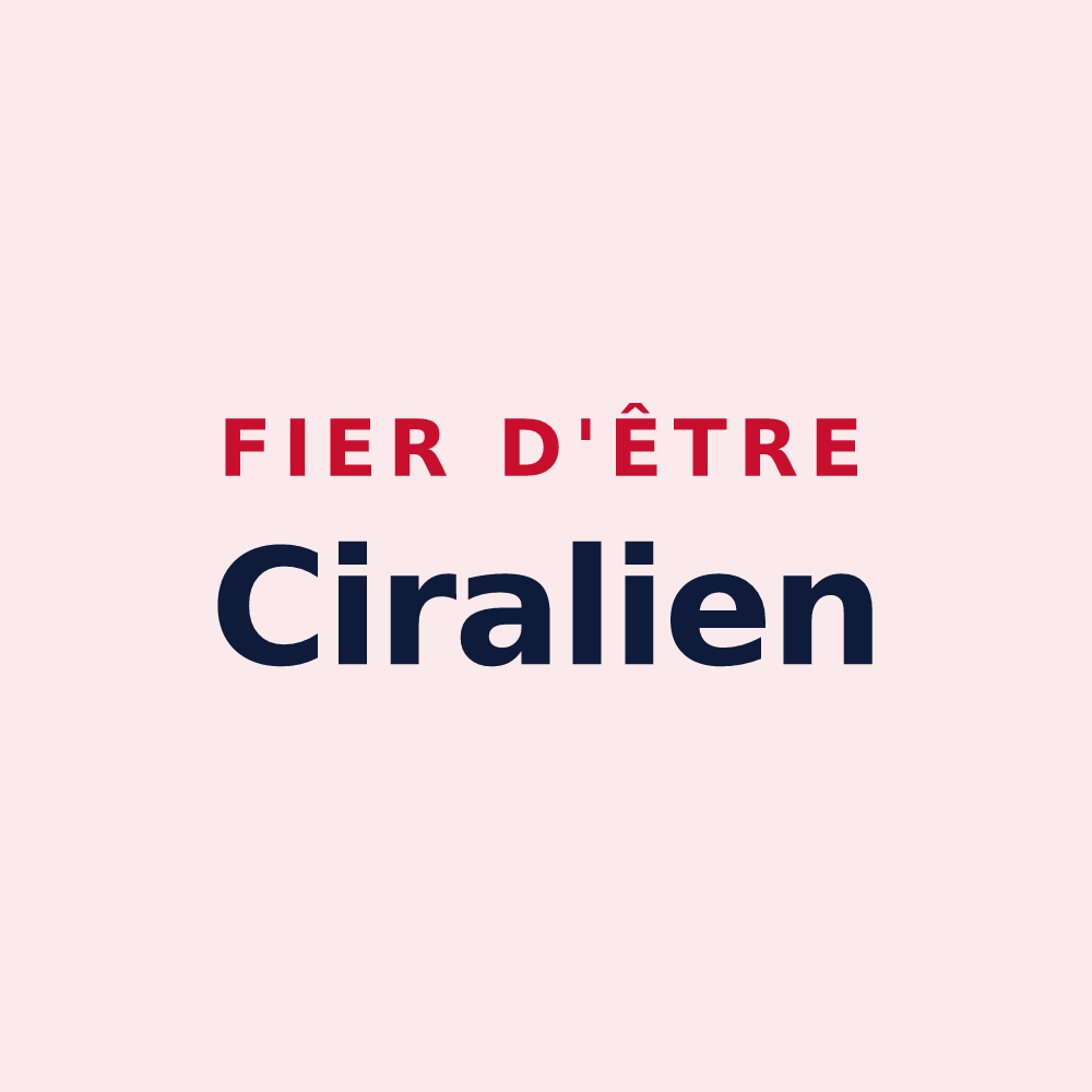 Magnet « Fier d'être Ciralien » — design pour Ciral