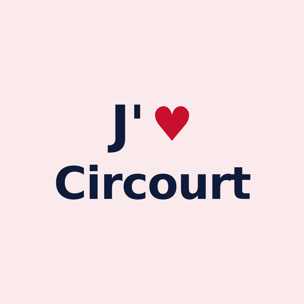 Magnet personnalisé Circourt — design J'aime Circourt