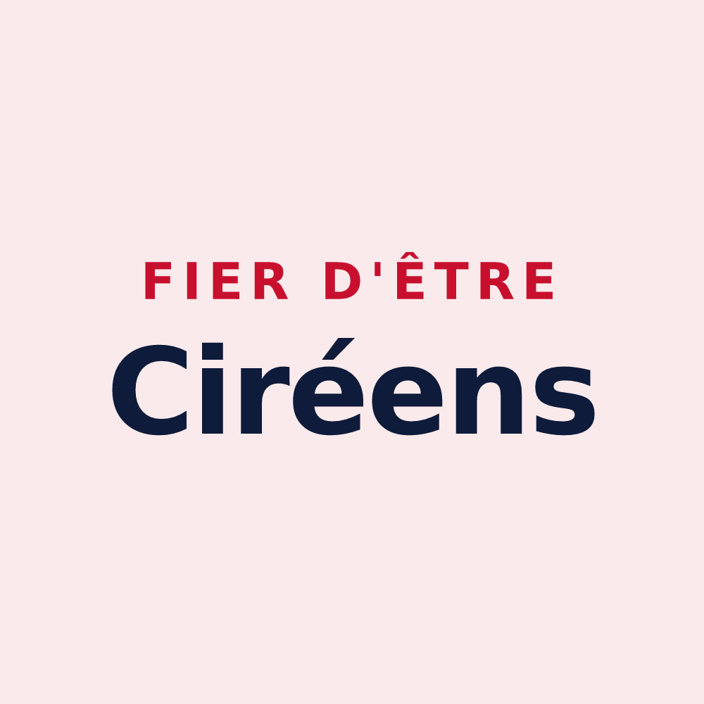 Magnet « Fier d'être Ciréens » — design pour Ciré-d'Aunis
