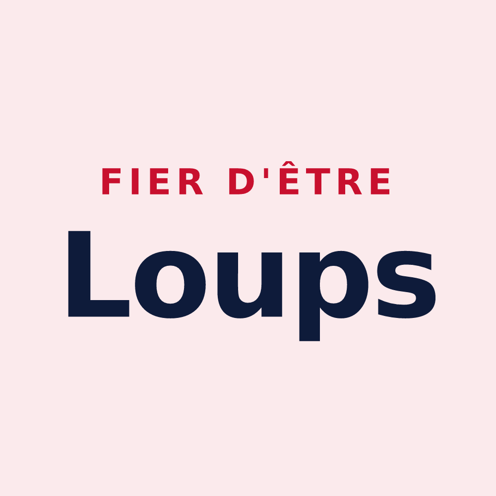 Magnet « Fier d'être Loups » — design pour Cirey-sur-Vezouze